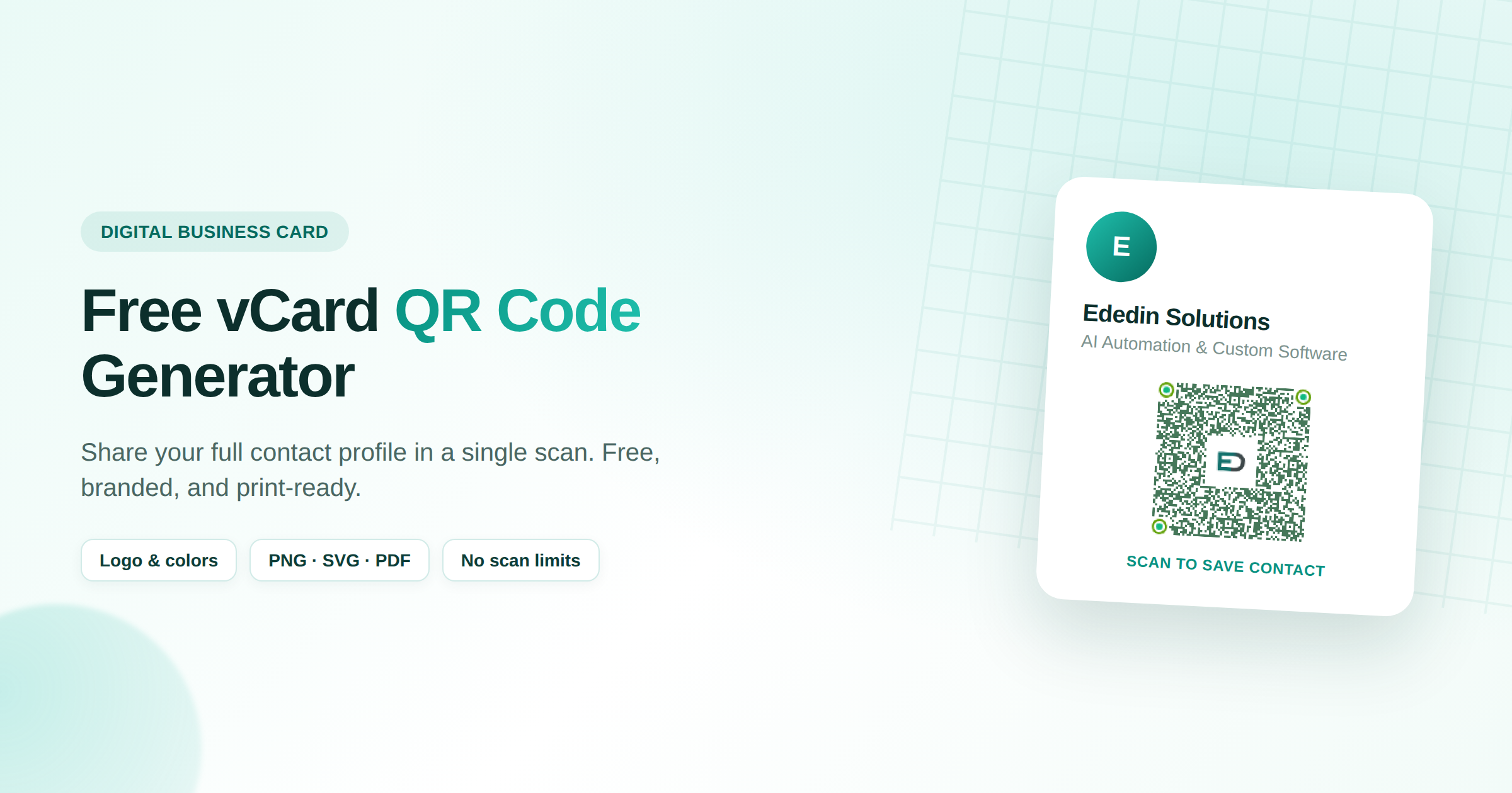 vCard QR Code Generator Thumbnail
